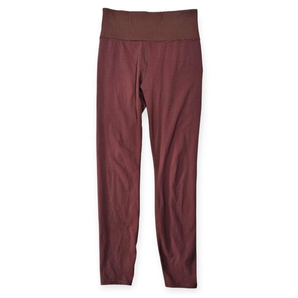 Vuori | Performance Leggings | Women's | Medium | Rust/Brown | Ribbed Waist - Picture 1 of 9